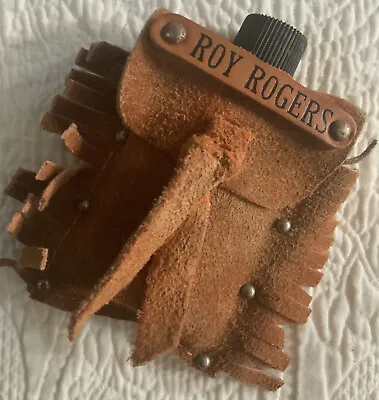 Vintage Toy Roy Rogers Split Cowhide Covered Canteen Thirsty Cowboy • $22