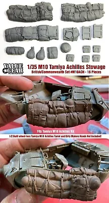1/35 Scale Tamiya Achilles M10 Stowage Set-  Value Gear Details - Resin Stowage • $17