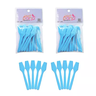 2 Packs Pana 2.5  Blue Small Plastic Makeup Cosmetic Facial Mask Spatula Scoop • $5.89