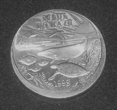 ☆ 1998 Maui Trade Dollar $1 Token Hawaii Error MISSTRIKE Coin OFF CENTER Rare! • $49.99