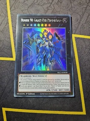 Number 90: Galaxy-Eyes Photon Lord - BLC1-EN018 - Silver Ultra Rare - Yugioh • £11.75