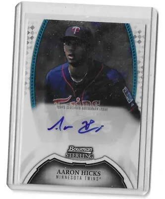 2011 Bowman Sterling Prospect Auto Aaron Hicks #BSP-AH Auto • $5.99