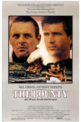 Mel GIBSON Anthony HOPKINS 12x18 Classic Movie Poster THE BOUNTY • $7.99