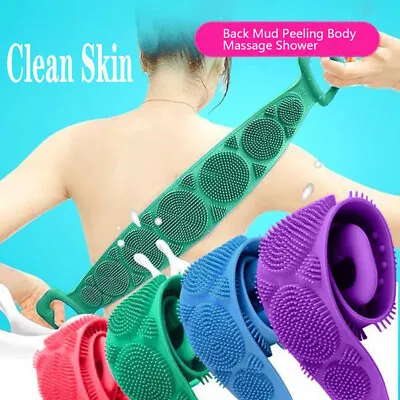 Magic Silicone Brushes Bath Towels Rubbing Back Mud Peeling Body Massage Sho~mj • $6.96