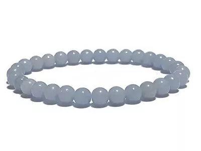 Angelite Gemstone Crystal Bracelet 6mm Grade A+ Angelic Realms • £12.99