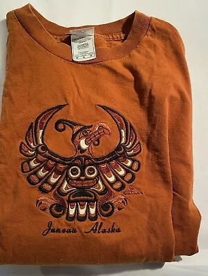 Juneau Alaska Native American Symbol Brown Shirt Size M Native American Month  • $15