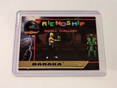 1994 Classic Mortal Kombat 2 Chase Card Friendship Baraka Genesis SNES FD1 • $75