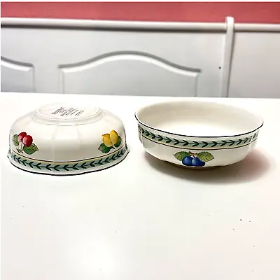 Set Of 2 Villeroy & Boch FRENCH GARDEN FLEURENCE Coupe Cereal Bowls 5 3/4 In • $39.99