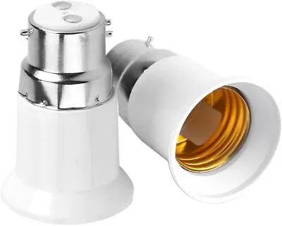 Lamp Converter Light Bulb Adaptor Bayonet Edison Screw E27 To B22 MAX 15 WATT • £3.49