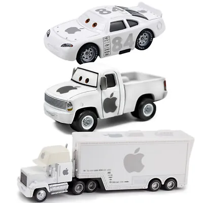 Disney Pixar Cars No.84 White Apple Racers Pickup Mack Truck Kids Toys New Loose • $8.99