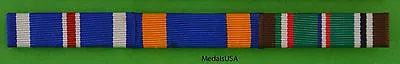 WWII US Army 3 Place Ribbon Bar DFC Air Medal European Campaign WW2 3/8  • $13.95