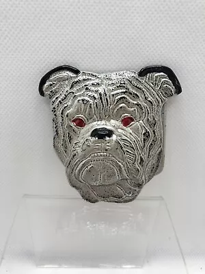 Vintage 3D Bulldog Head Belt Buckle Red Eyes.   Mack Bully • $22.75