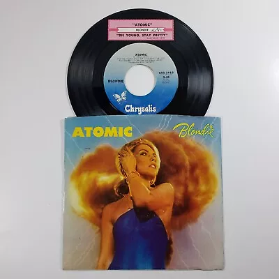 Blondie  Atomic  45 Vg+ Tested Picture Sleeve Jukebox Title Strip  • $14.81