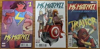 Ms Marvel Lot 1 2 3 8 9 10 11 14 15 16 17 (NM 2016) • $19.99