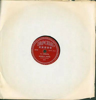 Manuel S. AcuÑa - El Garrotin / El Manton De Manila - 78 Rpm - Imperial • $12.99