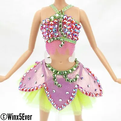 Winx Club Swarovski Crystal Flora Believix OOAK Custom Jakks Pacific Outfit • $130