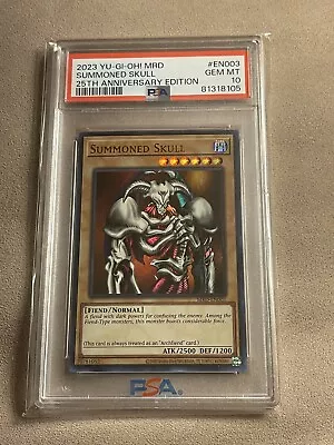 PSA 10 GEM MINT Summoned Skull Metal Raiders MRD-EN003 Yugioh Ultra Rare • $75