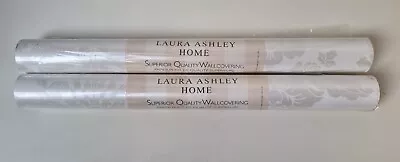 2 X Rolls Laura Ashley Tatton White Wallpaper Same Batch W092226 - A/I • £39.95