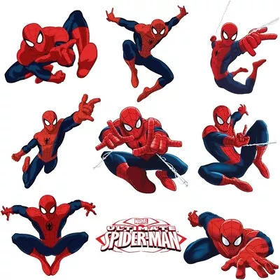 Amazing Spiderman Wall Stickers Boys Kids Childrens Bedroom Decor Decals • £3.95