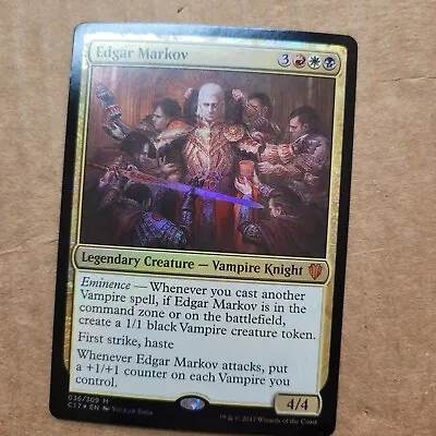 MTG Magic The Gathering Edgar Markov (36/309) Commander 2017 LP FOIL Vampire EDH • $109.89