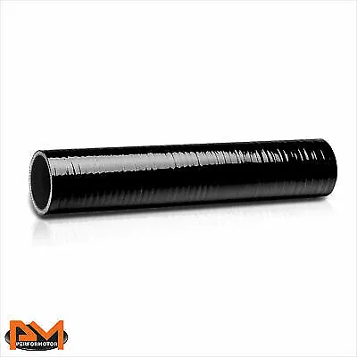 12  Long Straight Coupler 2  Intake/Intercooler 4-Ply Silicone Pipe Hose Black • $10.89