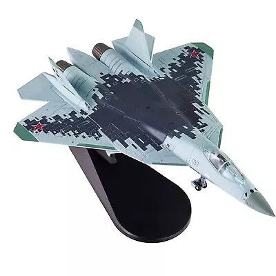 1/100 SU57 Air Force Su-57 Stealth Fighter Aircraft Model Military Plane Display • $61.39