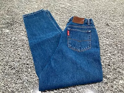 VTG 80s GLORIA VANDERBILT US 12 Reg. 27x30” Blue Denim High Rise Mom GV Jeans • $24.99