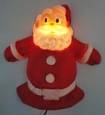 Vintage Christmas NOMA Santa Glo Tree Top /Wall Plaque W/Lamp & Cord 1950s Works • $44.99