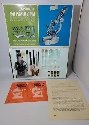 VINTAGE Jason/Empire 750 Power Zoom Microscope Set 1971 Made In JAPAN - RARE  • $68.41