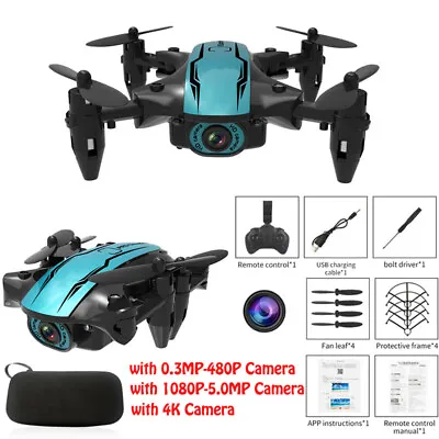 $18.17 • Buy CS02 Mini WiFi FPV HD Camera Altitude Hold Mode Foldable RC Drone Quadcopter New