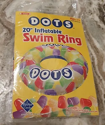 Dots Inflatable Swim Ring 20” Tootsie 2004 Candy Pool Toy Float Beach Ring Vtg • $14.95