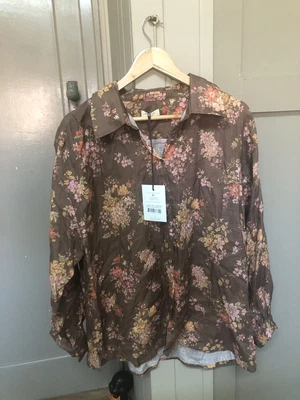 $79 • Buy Spell And The Gypsy Meadowland Linen Shirt Hazelnut 