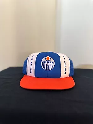 Edmonton Oilers Mens Trucker Hat Snapback 80s 90s NHL Hockey Ball Cap • $22