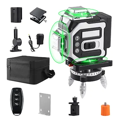 16 Lines 4D Laser Level 360° Self Leveling Rotary Cross Measuring Remote Control • $59.89