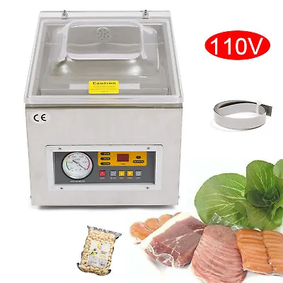 DZ-260S Commercial Vacuum Food Packaging Machine Chamber Digital Sealer 120W • $307.38