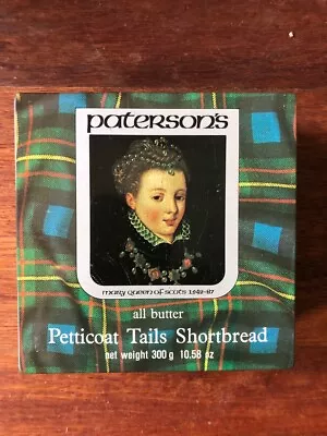 Vintage Paterson's Scottish Shortbread Fingers Biscuit Tin • $9.99