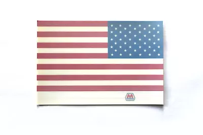 Marathon Oil U.s.a. Flag Window Static Cling Decal Sticker Made In Usa 4  X 6  • $3