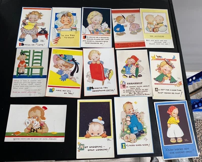 £9.99 • Buy 13 Old Vintage Mabel Lucie Attwell 1 X Vera Paterson Postcard 