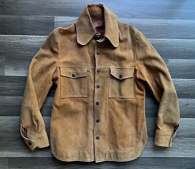 Vtg Warren Of California Suede Leather Jacket Cowboy Western Southwest Mens S • $72