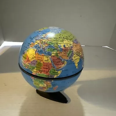 Replogle World Mini Globe 2001 Mini 4  Diameter ￼5.5” Tall Dual Direction Spin • $18.70