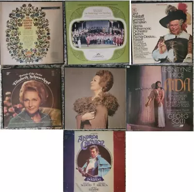 CLASSICAL + OPERA Vintage LP BOX SET LOT Of 7 ~ Beethoven Wagner Verdi VG EX • $32