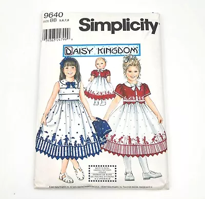 Simplicity Daisy Kingdom Sewing Pattern Girl And Doll Matching Dress BB 5 6 7 8  • $9.31