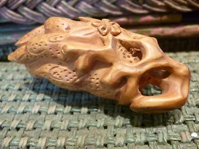 Hand Carved Antique Wooden Japanese Netsuke Robe Toggle • £44.99