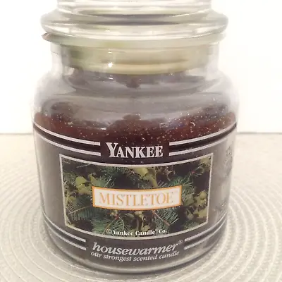 Yankee Candle HOLIDAY  Scent MISTLETOE Limited  Specialty Black Band Jar 14.5 Oz • $14.99