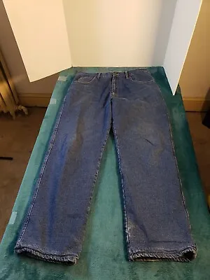 Smiths Jeans Mens Blue Sz 36x32 Pants Cotton Denim Straight Work Wear Insulated • $15.97