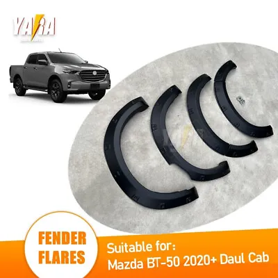 Pocket Fender Flares Suitable For Mazda BT-50 BT50 2020+ GUARD ARCH Matt Black • $288