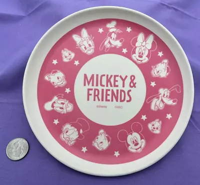 Disney Mickey & Friends Bamboo Plate 7.1  Red - Bring Disney Joy To Mealtime • $6