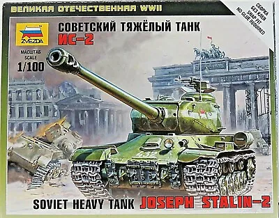 Zvezda 6201 Plastic Model Kit SOVIET HEAVY TANK JOSEPH STALIN-2 1:100 New • $10.93