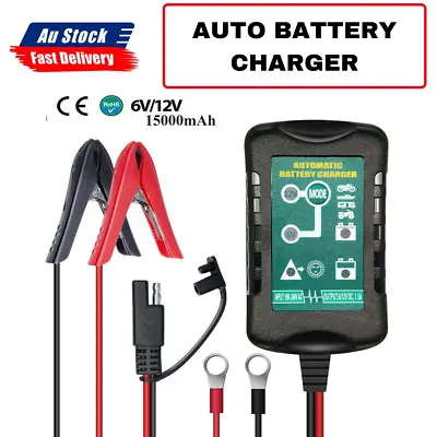 $27.89 • Buy 1X Battery Charger Maintainer Trickle 6V 12V 1.5A Car Automatic Motorcycle