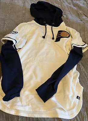 INDIANA PACERS Basketball '47 Hoodie Sewn MEDIUM Sweatshirt NBA Free Shipping • $30.59